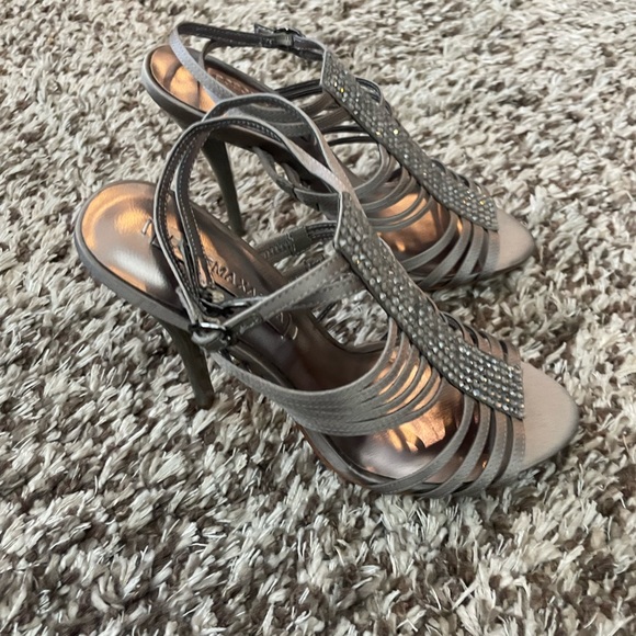 BCBG gunmetal grey with rhinestone heels - Picture 4 of 7